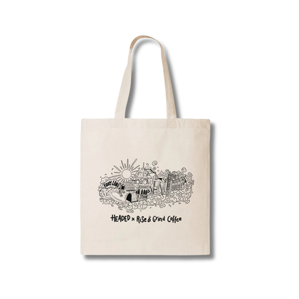 Headed X R&G Coffee Tote Bag