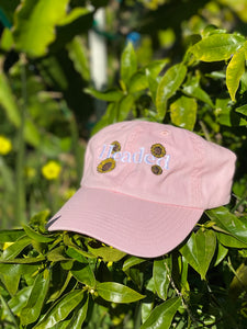 Pink Sunflower Dad Hat