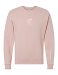 Blush Pink Embroidered You Are Not Alone Crewneck